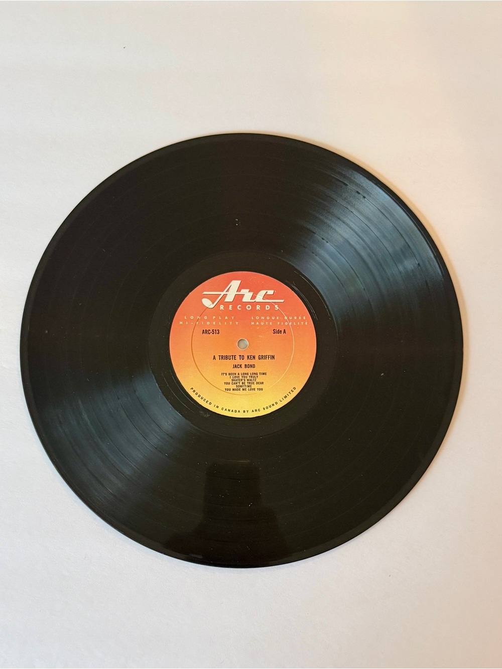 Any 3 for $50-Ken Griffin Tribute LP by Jack Bond - Pink & Yellow Cover - Picture 3 of 4